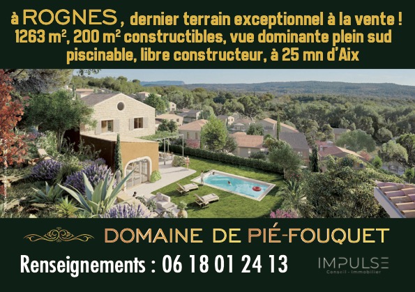 Terrain à bâtir situé à Rognes